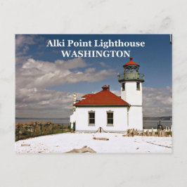 Farol de Alki Point, cartão postal de Washington