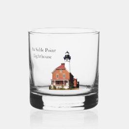 Farol de Au Sable Point em vidro