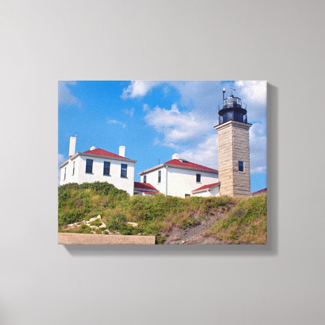 Farol de Beavertail, Canvas de Rhode Island (Frente)