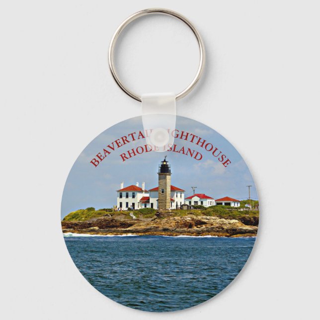 Farol de Beavertail, Chaveiro Rhode Island (Frente)
