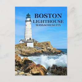 Farol de Boston, Massachusetts Cartão Postal