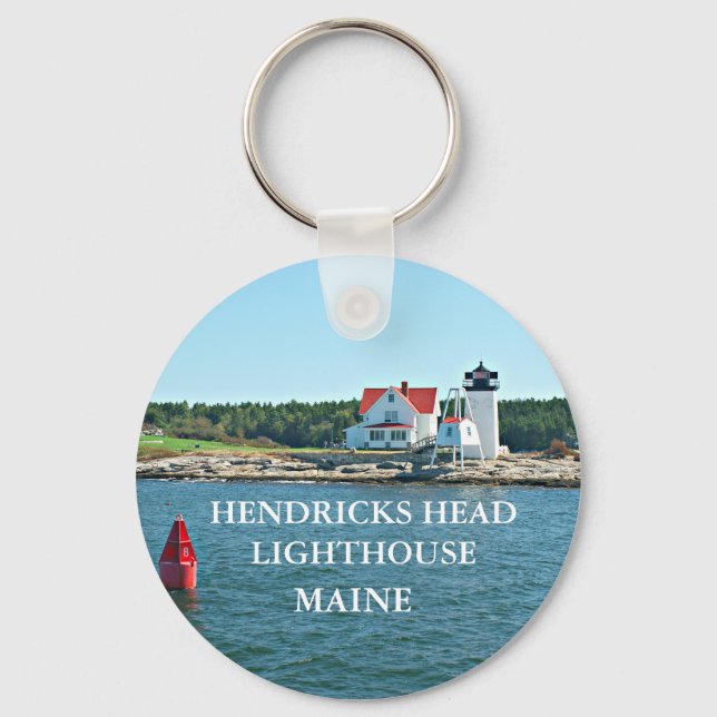 Farol de Cabeça de Hendricks, Maine Chaveiro (Frente)