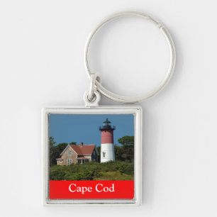 Farol de Cabo Cod Nauset, Eastham, MÃE Chaveiro