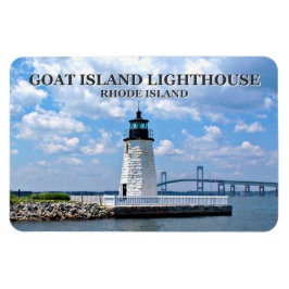 Farol de Goat Island, Ímã Flexi de Rhode Island