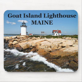 Farol de Goat Island, Maine Mousepad