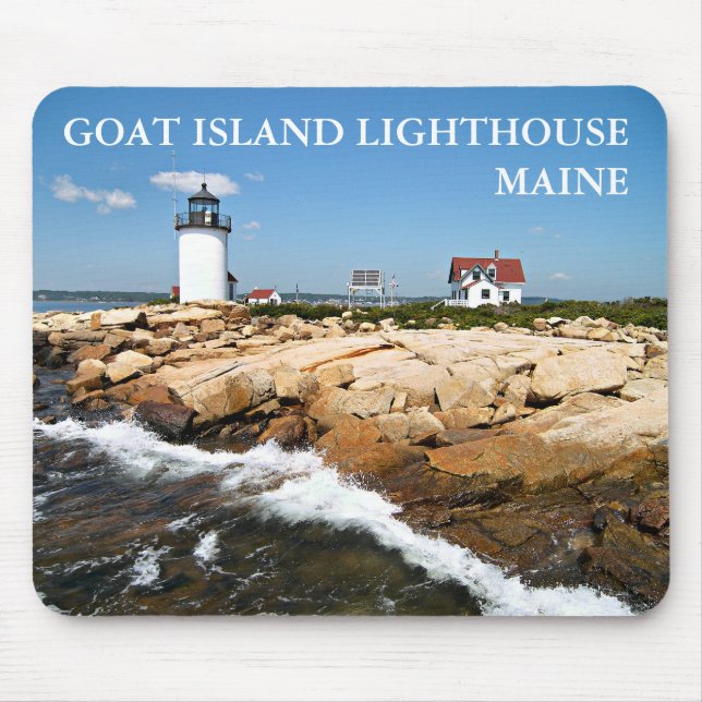 Farol de Goat Island, Maine Mousepad (Frente)