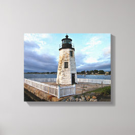 Farol de Goat Island, Rhode Island Canvas Print