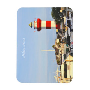 Farol de Hilton Head, fotografia, no ímã