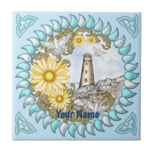 Farol de margarida amarela