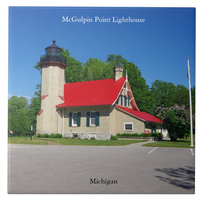 Farol de McGulpin Point azulejo (Frente)