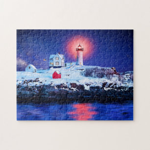 Farol de Nubble - Quebra-cabeça Maine Jigsaw
