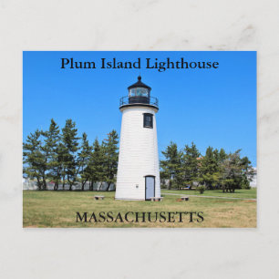 Farol de Plum Island, cartão postal de Massachuse