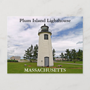Farol de Plum Island, cartão postal de Massachuset