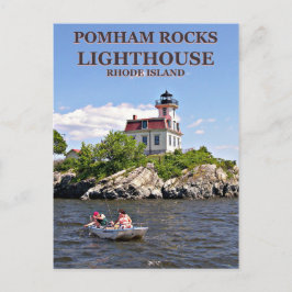 Farol de Pomham Rocks, Rhode Island Cartão Postal
