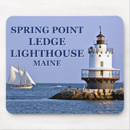 Farol de ponta primavera, Maine Mousepad