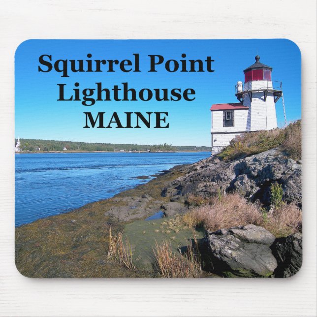 Farol de Ponto de Esquilo, Maine Mousepad (Frente)