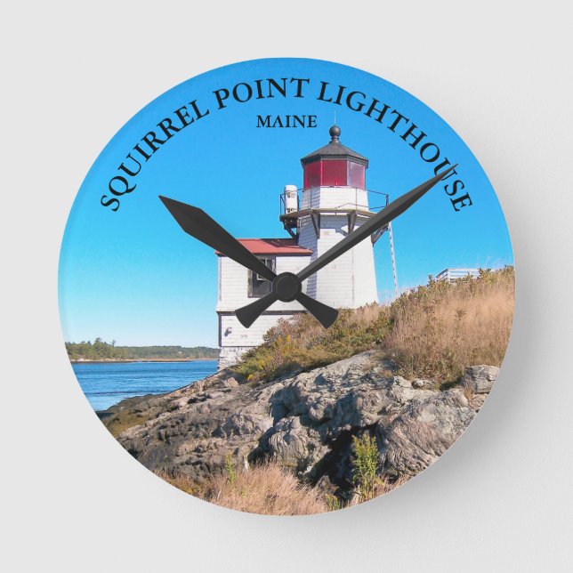 Farol de Ponto de Esquilo, Relógio de Muro de Main (Frente)