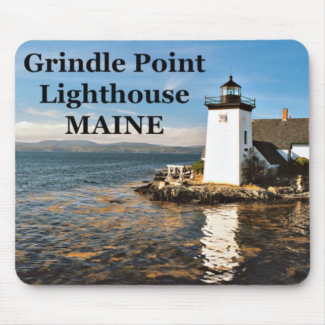 Farol de Ponto Grindle, Maine Mousepad (Frente)