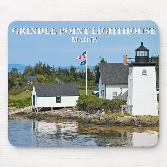 Farol de Ponto Grindle, Maine Mousepad (Frente)