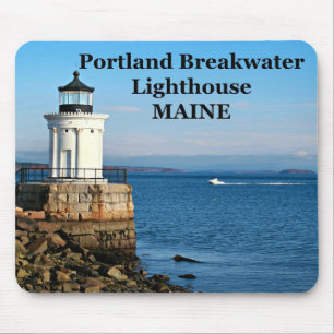 Farol de Portland Breakwater, Maine Mousepad