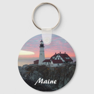 Farol de Portland em Maine Chaveiro