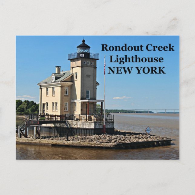 Farol de Rondout Creek, Cartão Postal de Nova York (Frente)