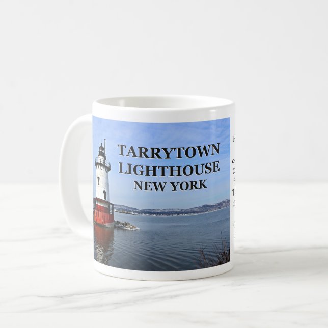Farol de Tarrytown, caneca de New York (Frente Esquerda)