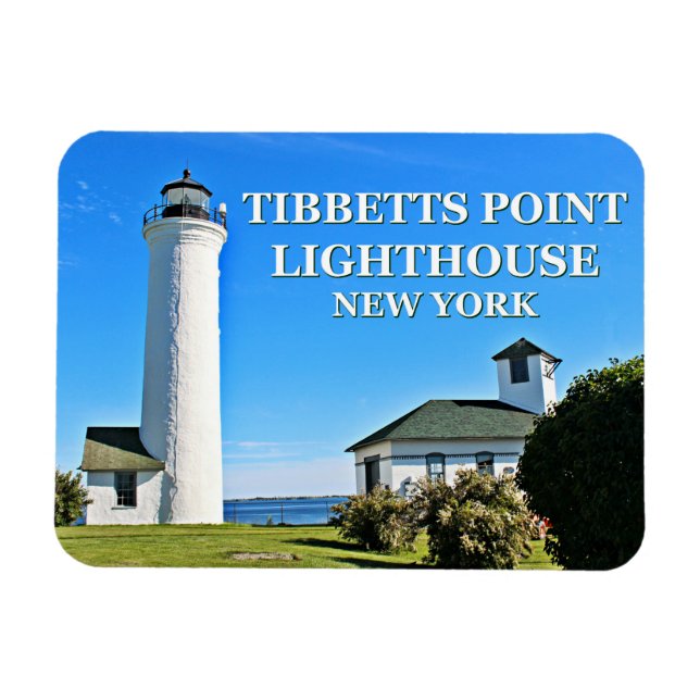 Farol de Tibbetts Point, Ímã de foto de Nova York (Horizontal)