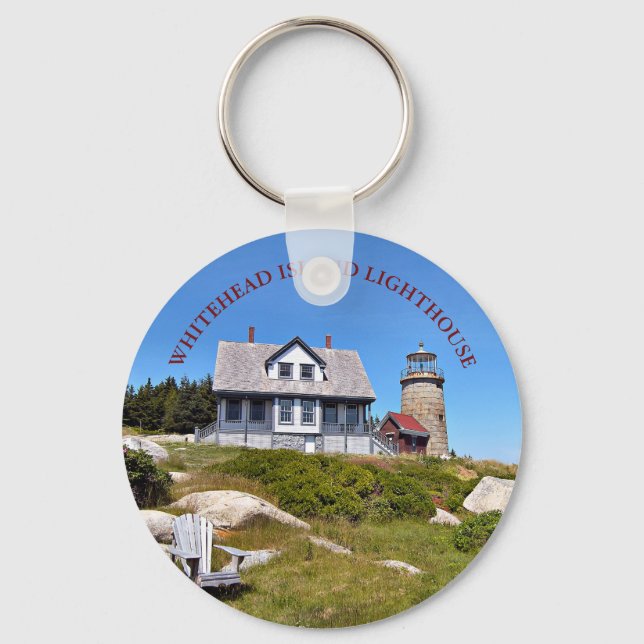Farol de Whitehead Island, Maine Chaveiro (Frente)