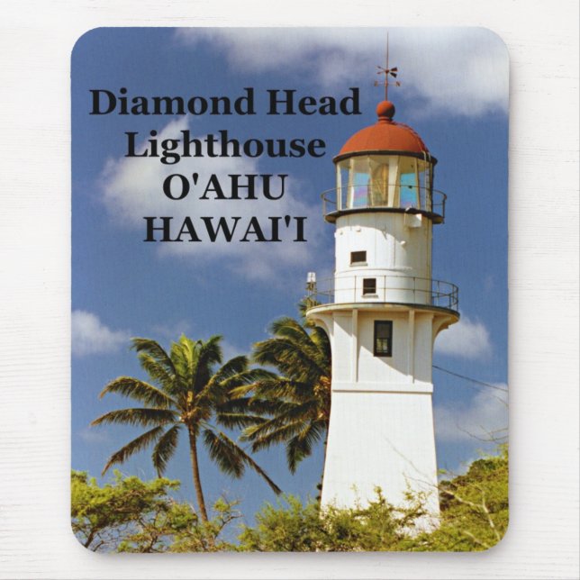 Farol Diamond Head, O'ahu, Hawai'i Mousepad (Frente)