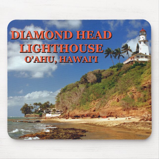 Farol Diamond Head, O'ahu, Hawai'i Mousepad (Frente)