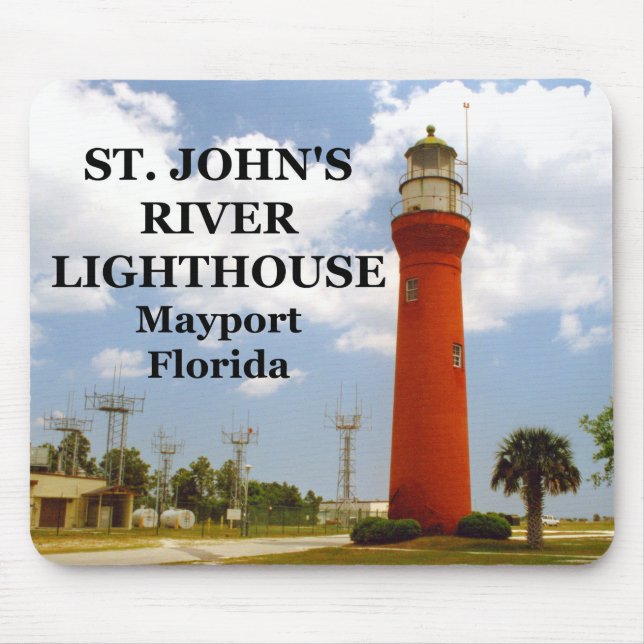 Farol do Johns River, Flórida Mousepad (Frente)
