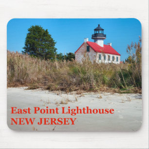 Farol do leste do ponto, New-jersey Mousepad