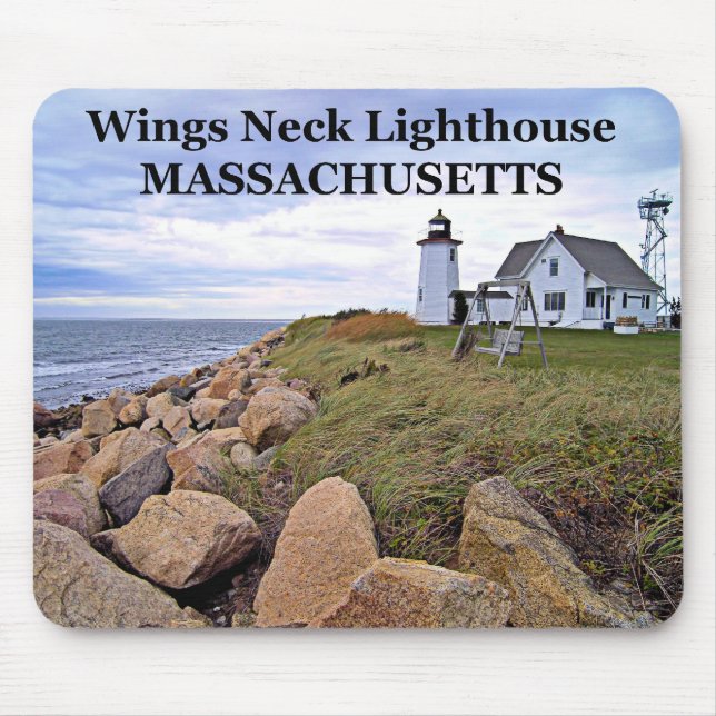 Farol do pescoço das asas, Massachusetts Mousepad (Frente)