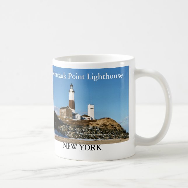Farol do ponto de Montauk, caneca de New York (Direita)