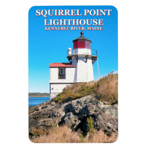 Farol do ponto do esquilo, ímã de Maine Flexi