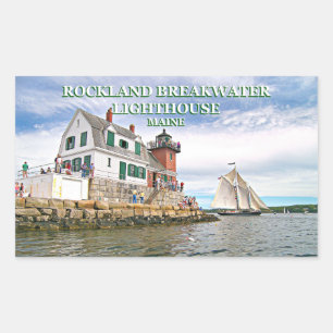Farol do quebra-mar de Rockland, etiquetas de
