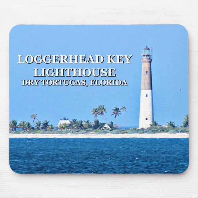 Farol Loggerhead Key, Flórida Mousepad (Frente)