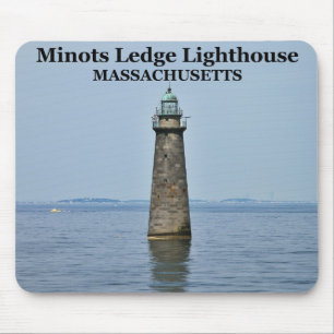 Farol Minots Ledge, Massachusetts Mousepad