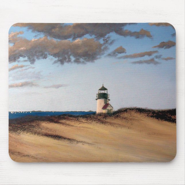 Farol Mousepad de Nantucket da harmonia do ponto (Frente)