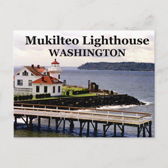 Farol Mukilteo, Cartão postal de Washington nº 1 (Frente)