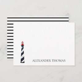 Farol Náutico Costeiro Negro e Branco