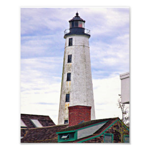 Farol novo do porto de Londres, impressão da foto