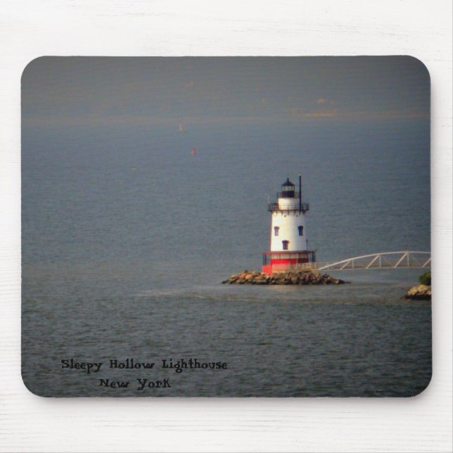 Farol oco sonolento NY - Mousepad (Frente)