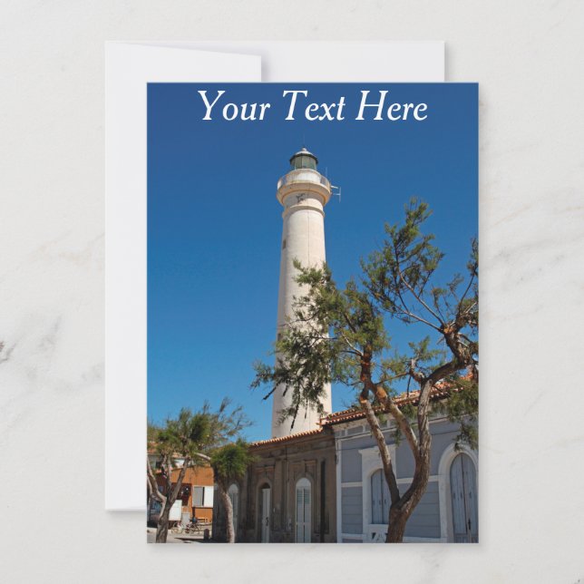Farol Personalizável Punta Secca, Cartão Sicília (Frente)