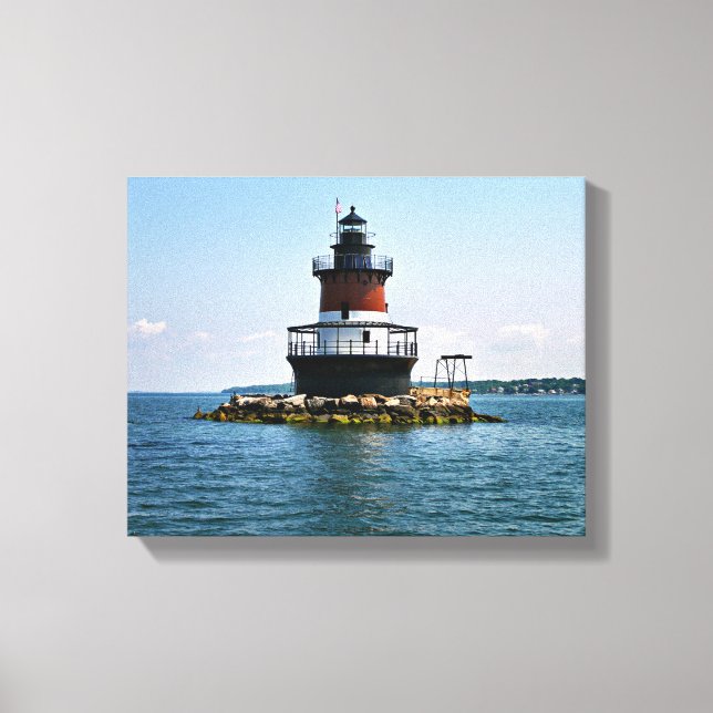Farol Plum Beach, Canvas Rhode Island (Frente)