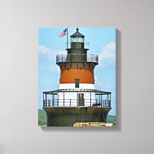 Farol Plum Beach, Canvas Rhode Island (Frente)