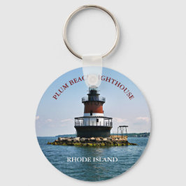 Farol Plum Beach, Rhode Island Chaveiro
