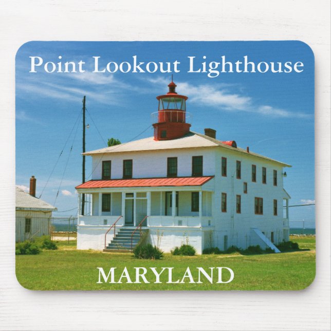 Farol Point Lookout, Maryland Mousepad (Frente)
