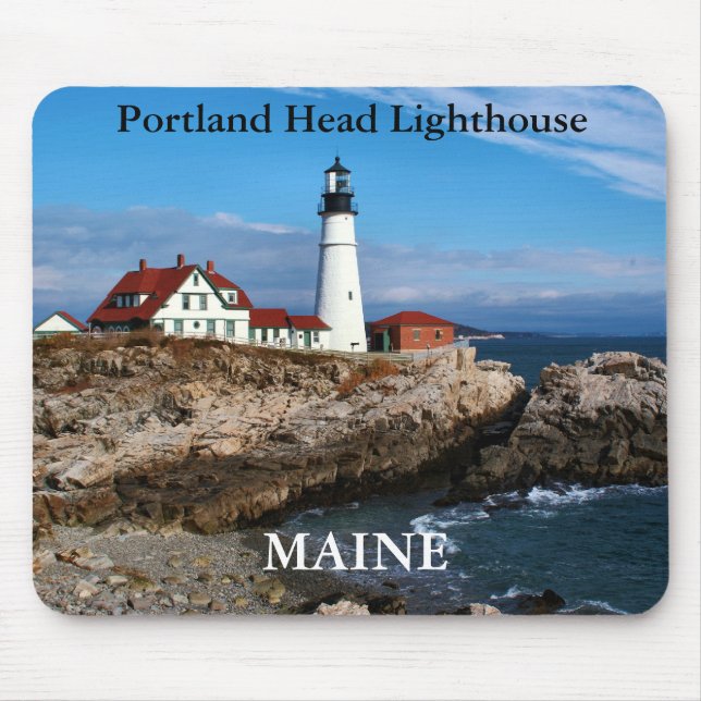 Farol principal de Portland, Maine Mousepad (Frente)